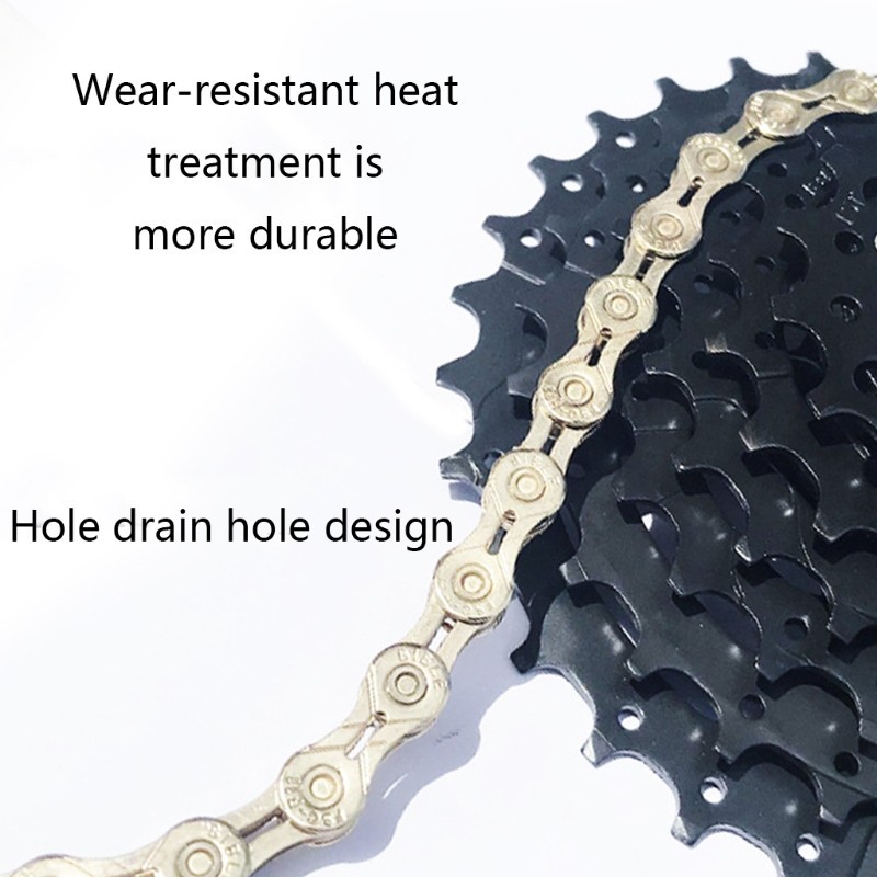 1/2”X11/128″ 10 11 Speed Ultralight Chain Half-Hollow MTB 116Links Chain