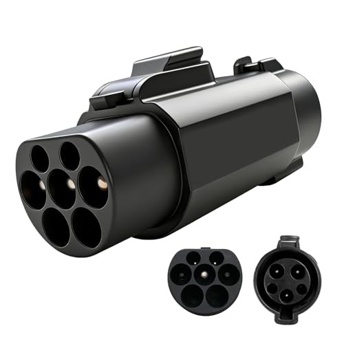 EV Charger Connector Type 1 to GBT Charger Adapter for Electric Vehicle Black