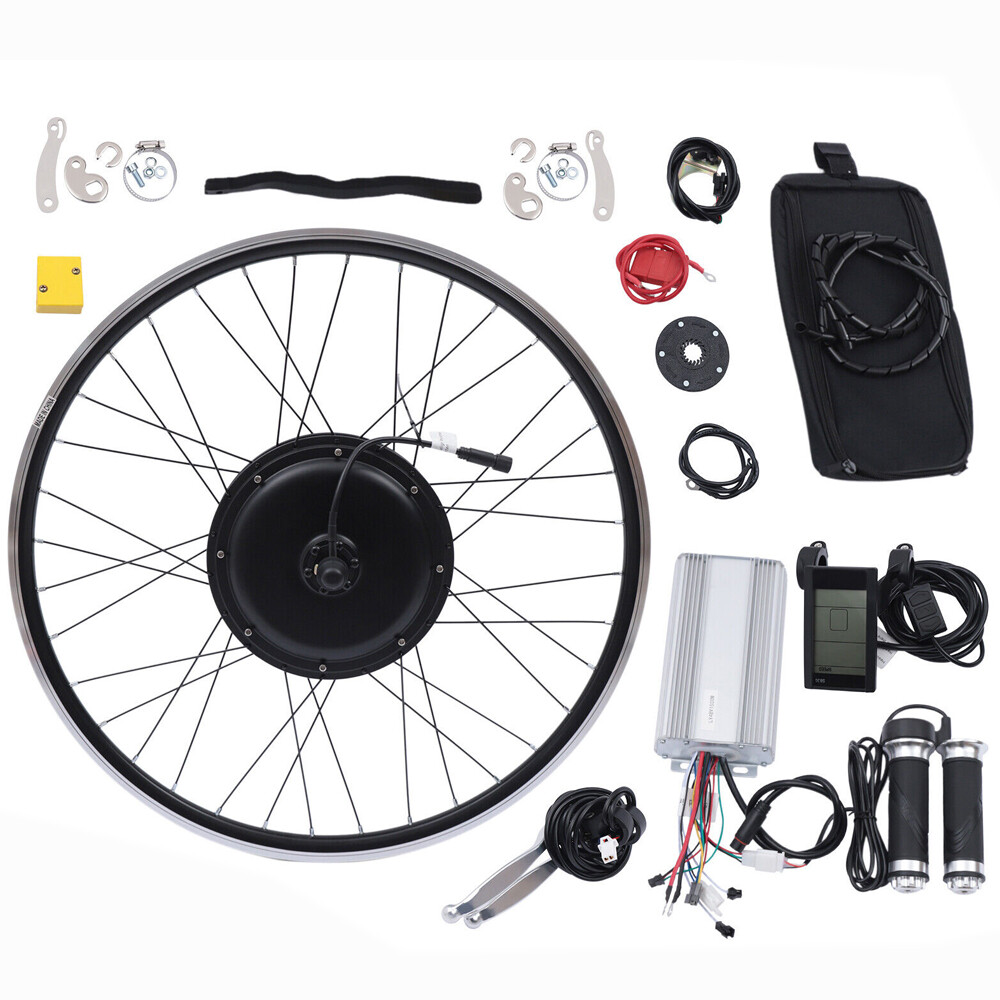 Ebike 1500W 48V Waterproof Conversion kit Rear Motor Wheel 700C LCD Display