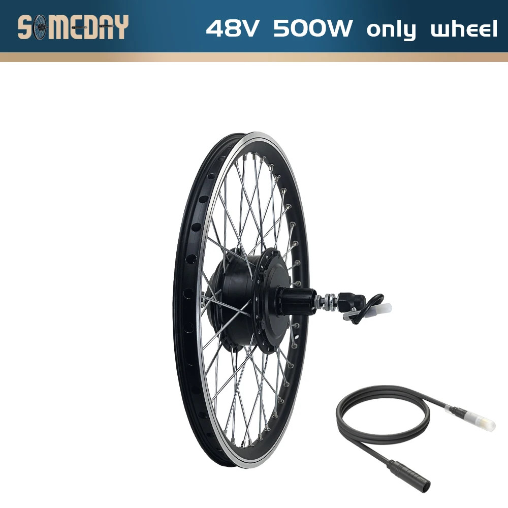 E-bike Conversion Kit 36/48V 500W Dropout 142mm Rear Cassette Hub Motor Wheel
