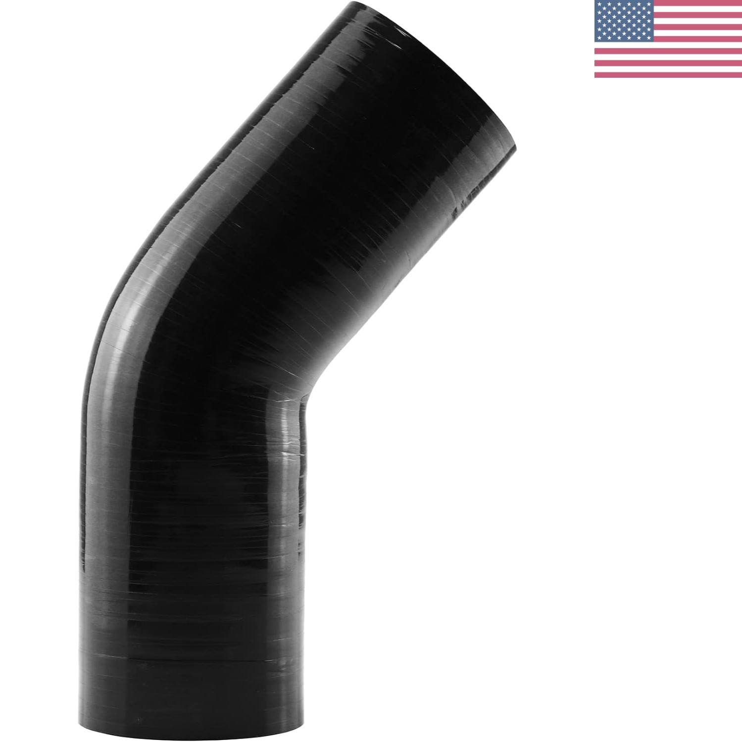 45 Degree Elbow ID: 3″ 76mm 4-Ply 5mm Thickness High Performance Silicone Hos…