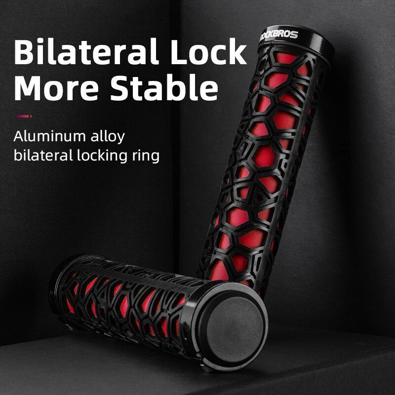 ROCKBROS Bike Grips Bicycle Handlebar Grips Rubber Lock-on Ultraight MTB Grips