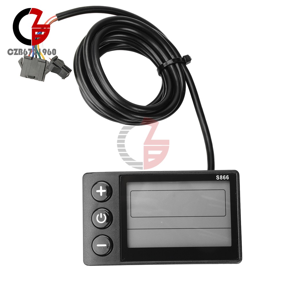 36V 48V 64V 40A 30A 20A Brushless Motor Controller E-Bike S866 LCD Display Meter