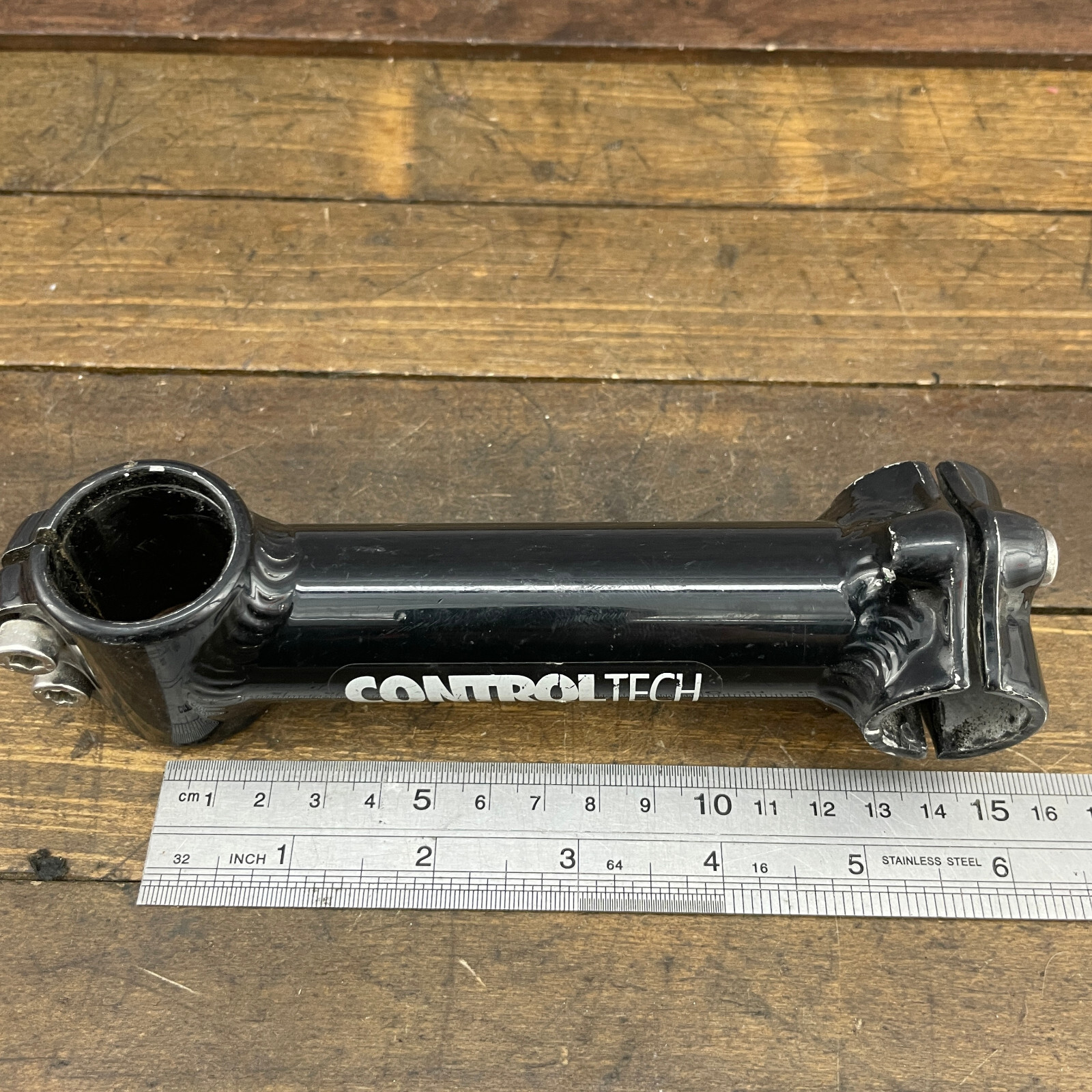 Vintage Control Tech Stem 1 1/8 in Threadless USA 135 mm 25.4 Black 90s A7