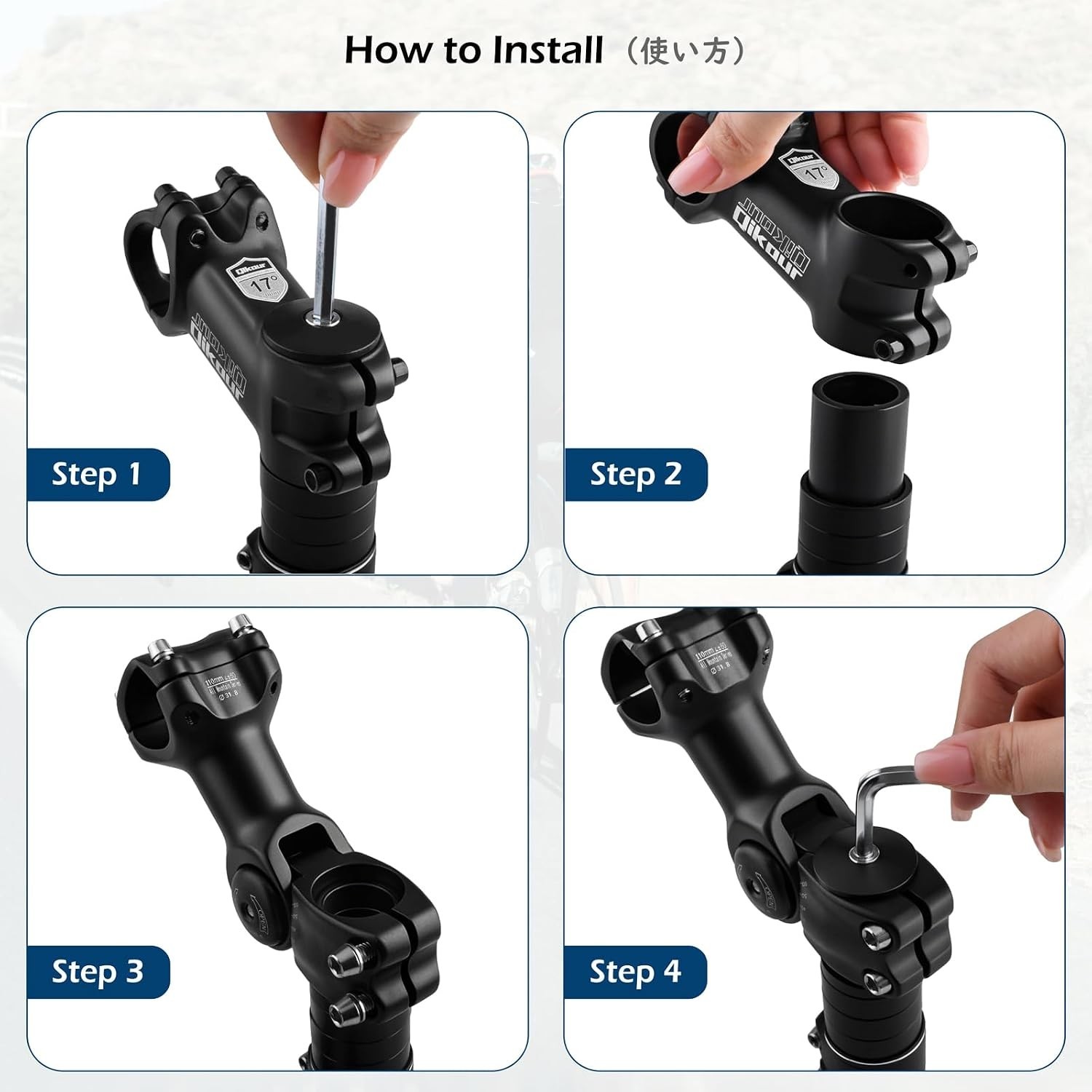 25.4mm Adjustable Bicycle Stem Extender for Optimal Riding Posture & Comfort