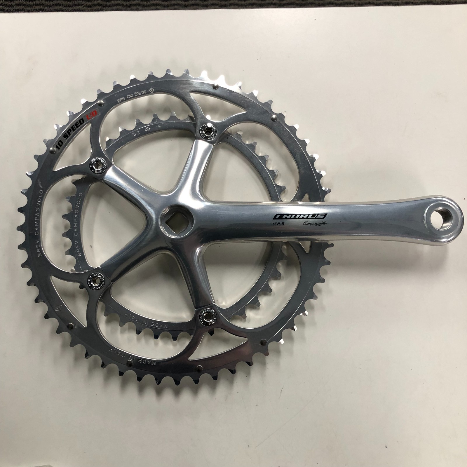 Unused Campagnolo Chorus 10 Speed Crankset 172.5 mm 39-53