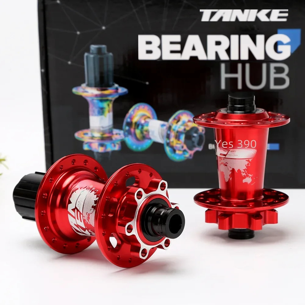 TANKE 120 Click MTB Bike Hub 6 Bearing Front Rear 28/32/36H QR Thru-Axle Disc