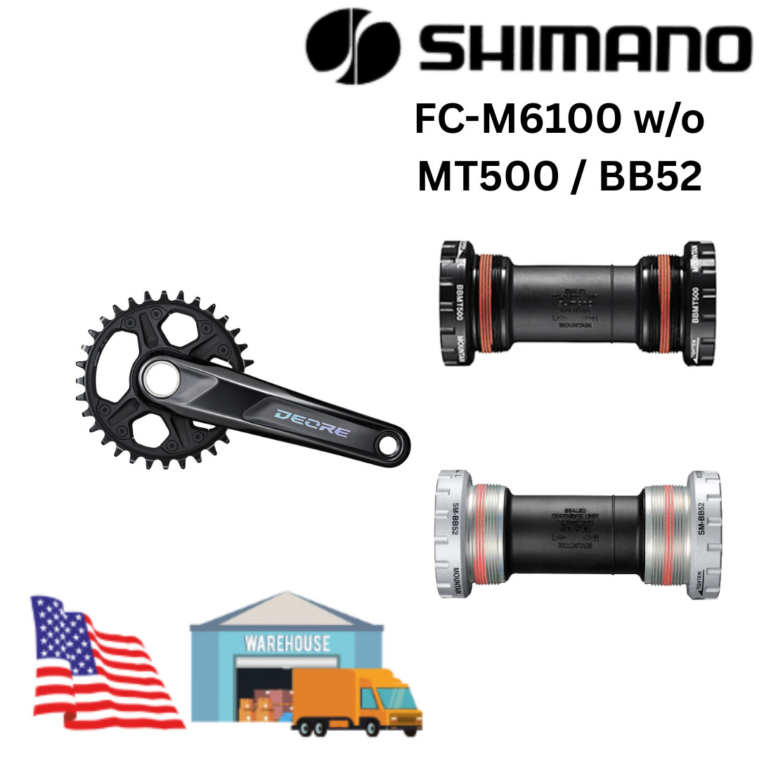 Shimano Deore FC-M6100 Crankset 170mm 12 Speed 32t Bottom bracket BB52 MT500