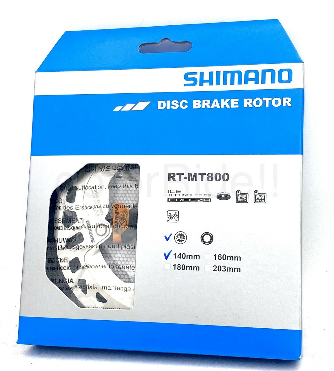 Shimano XT Ice-Tech RT-MT800 Center Lock Bike Disc Brake Rotor 140mm IRTMT800SSI