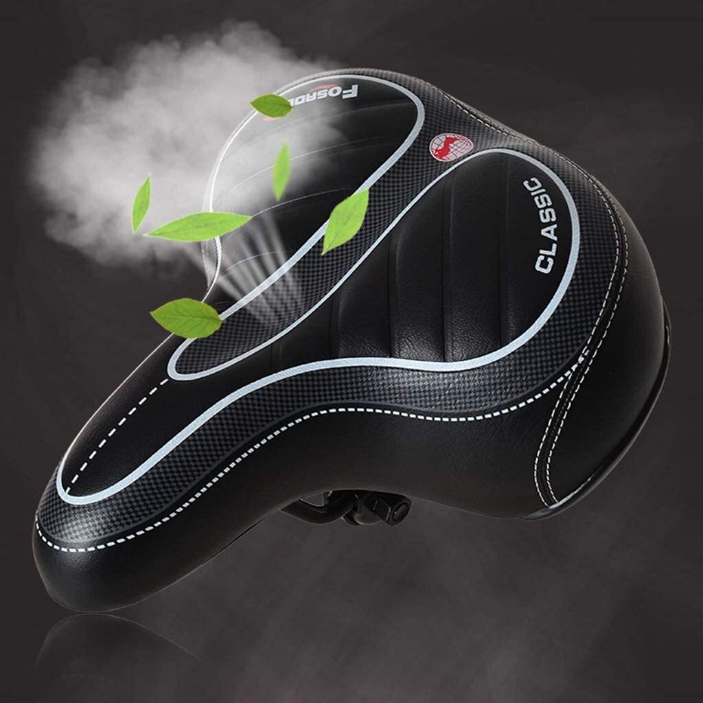 Comfort Wide Big Bum Soft Gel Cruiser Bike Saddle Bicycle Seat Air Cushion Pad
