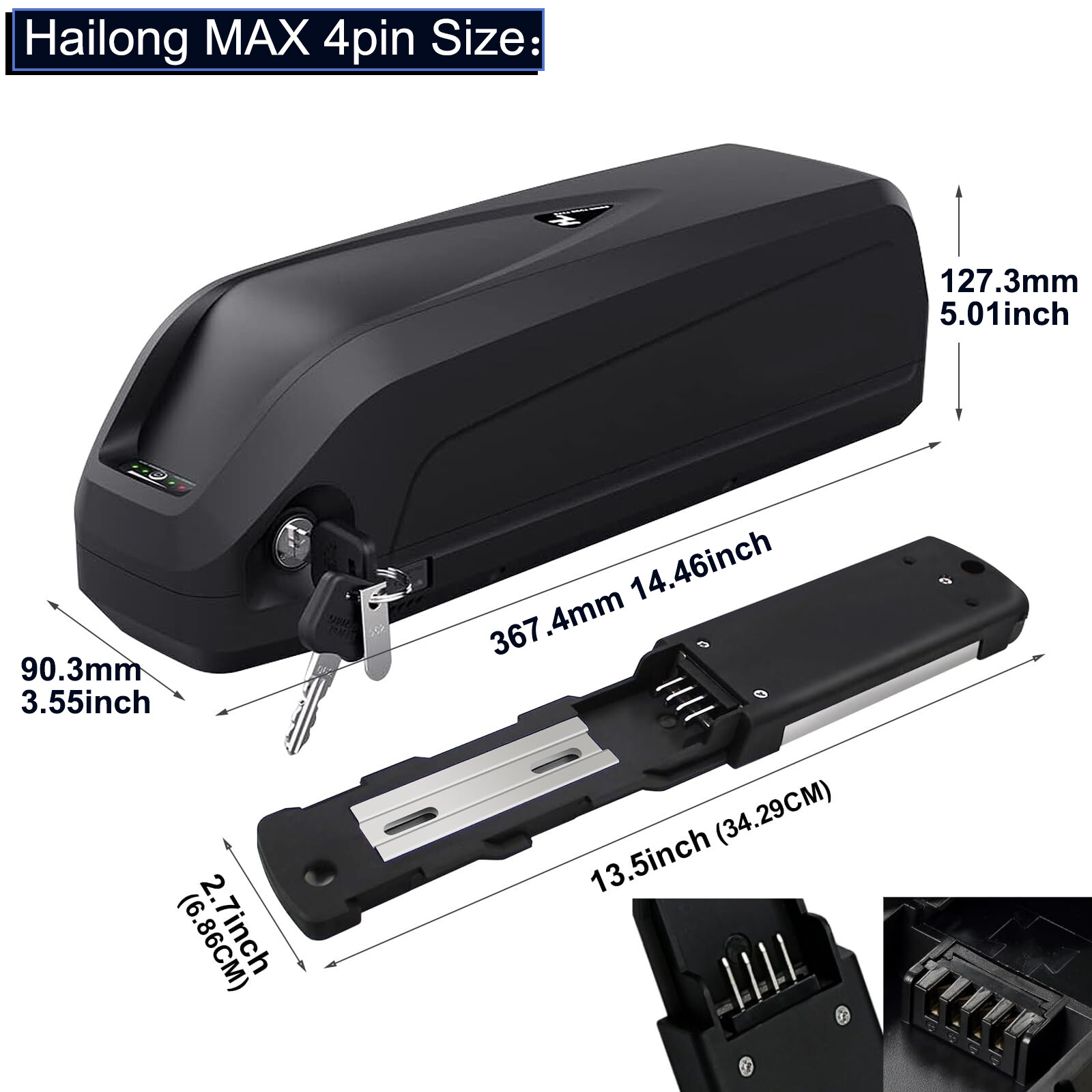 Hailong 48V 30Ah Ebike Battery 1200W for Samsung Electric Bike Batterys 35A BMS