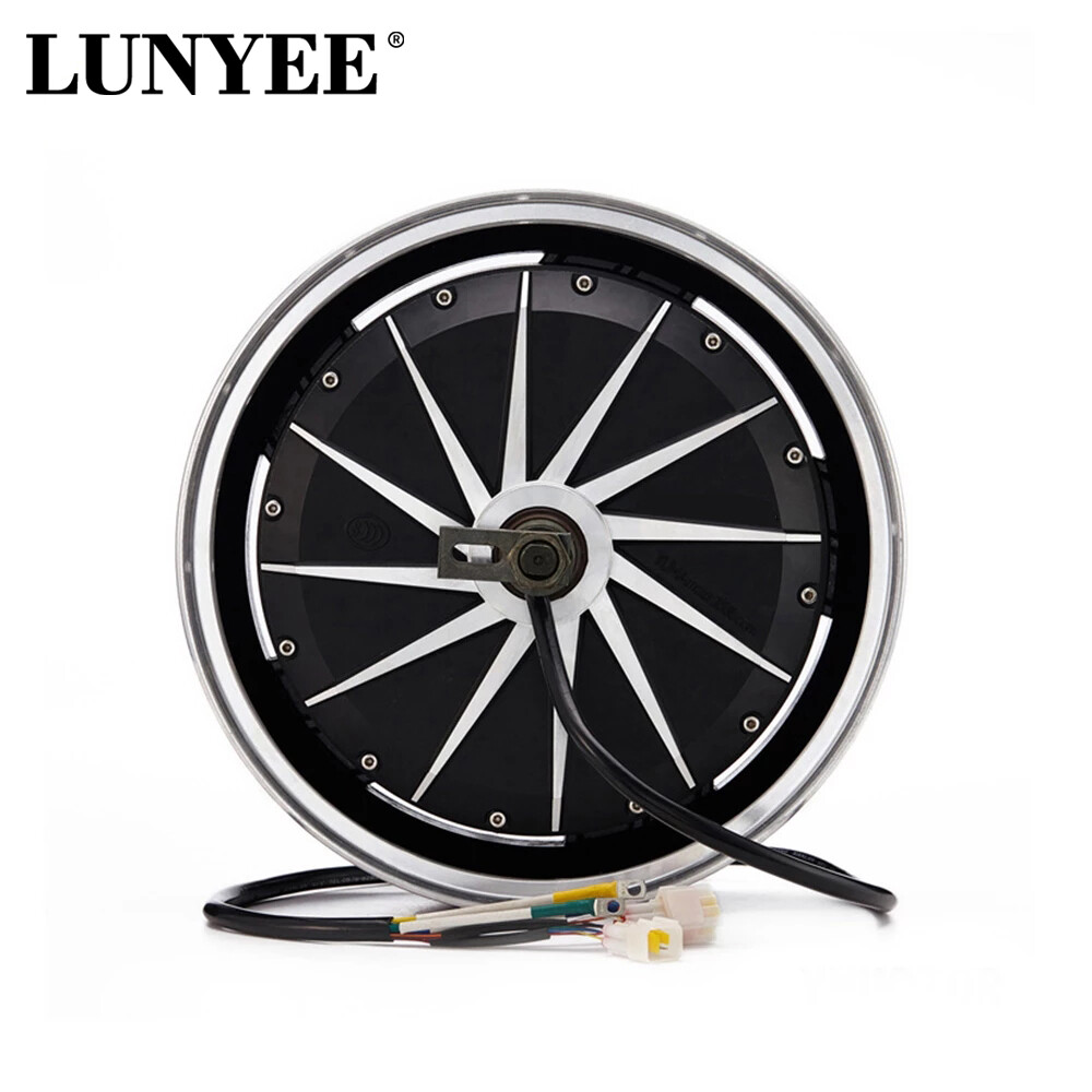 13Inch Electric 4000W Disc Brake DC DIY Electric Motorcycle Hub Motor controller