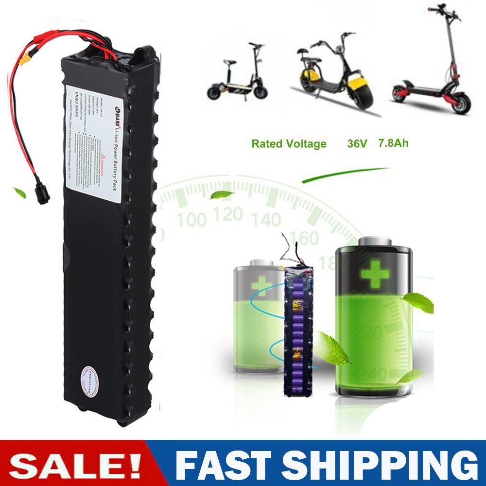 36V 7.8Ah Lithium li-ion Battery Pack ≤300W ebike Bicycle EBike Electric Scooter