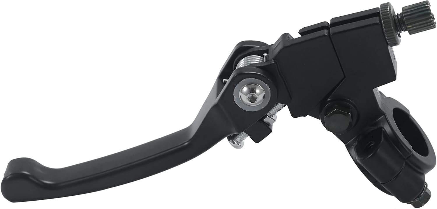 Lightweight and Easy to Install Black Aluminum Clutch Brake Lever for Motorbikes
