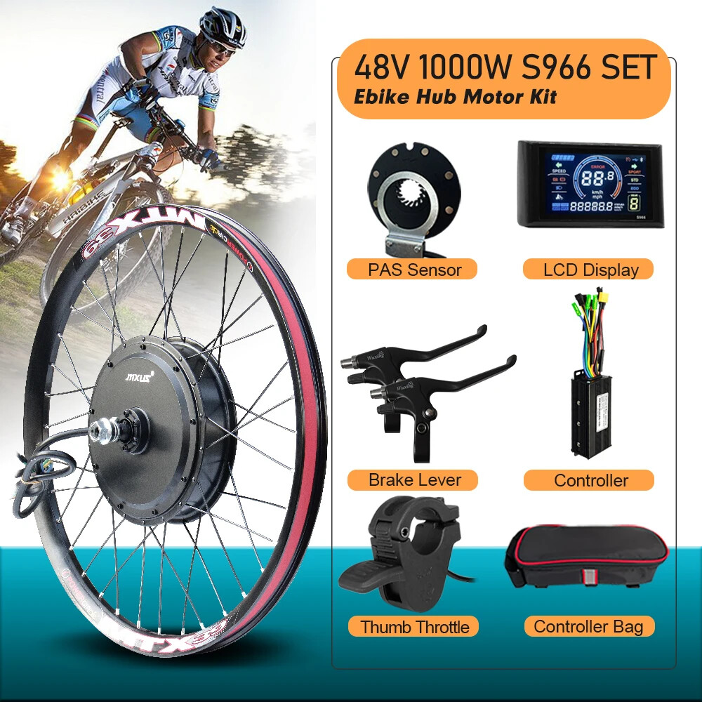 48V 1000W Brushless Gearless Front/Rear Hub Motor for Mountain Electric Bicycle