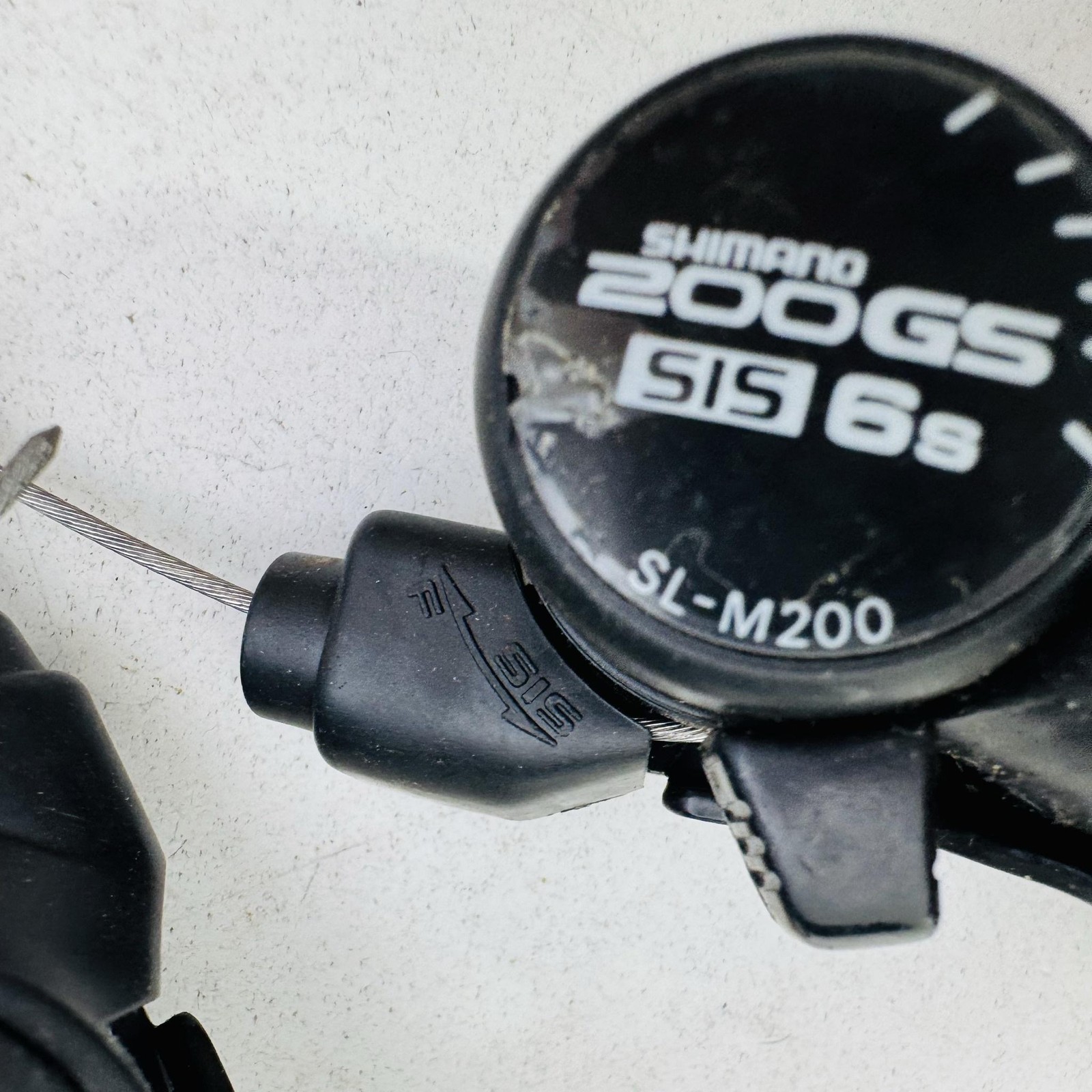 Vintage Shimano 200GS SL-M200 Trigger Shifters Set 6 Speed Black MTB Bike A43