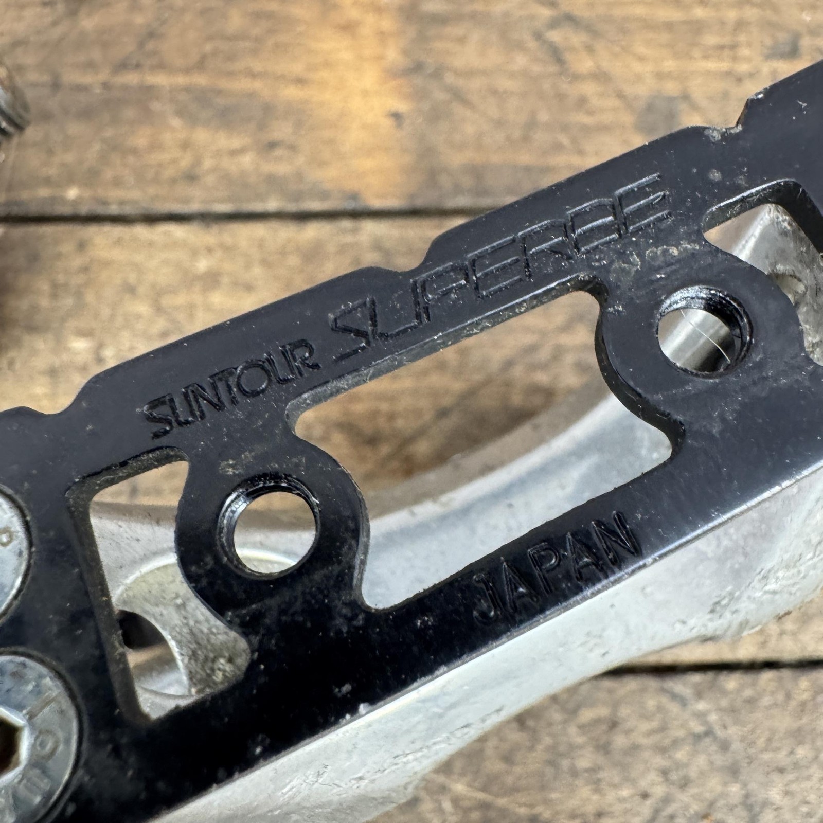 Vintage Suntour Superbe Pedals 9/16 In 80s SUN TOUR Cage Bolts Road Bike Black