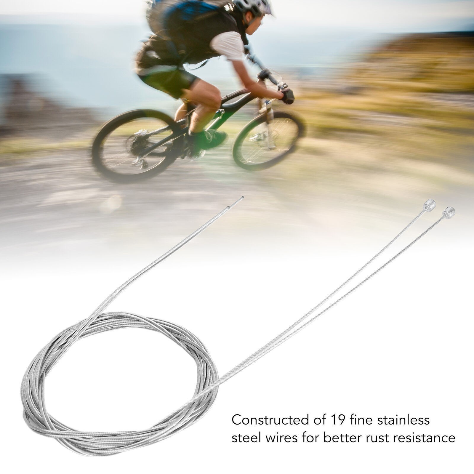 10pcs Shifter Cable Universal Zinc Coated Stainless Steel 2100mm 1.2mm