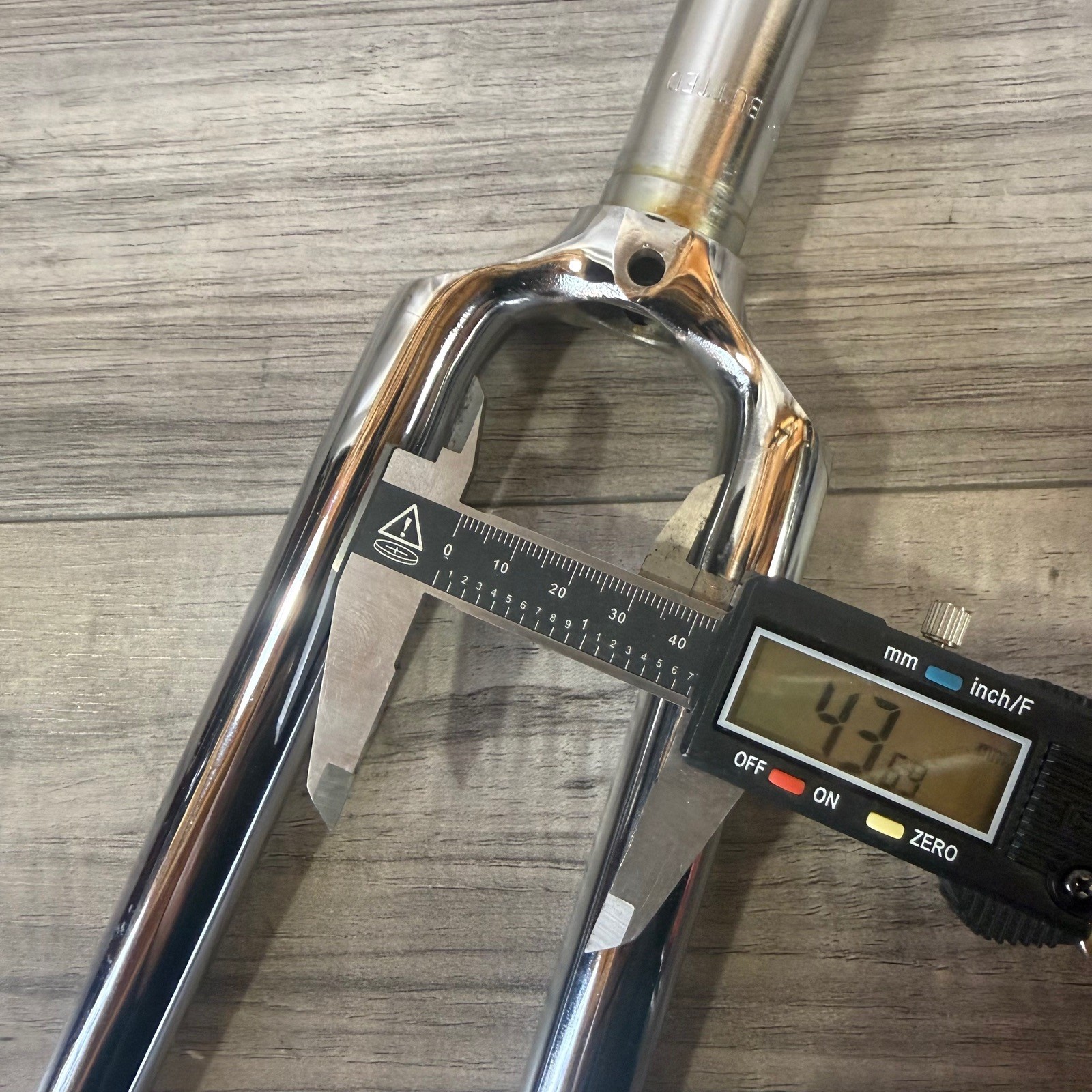 Reynolds 531 700C Chrome Fork 1-Inch Threaded 203mm 16/13 70s/80s CLEAN
