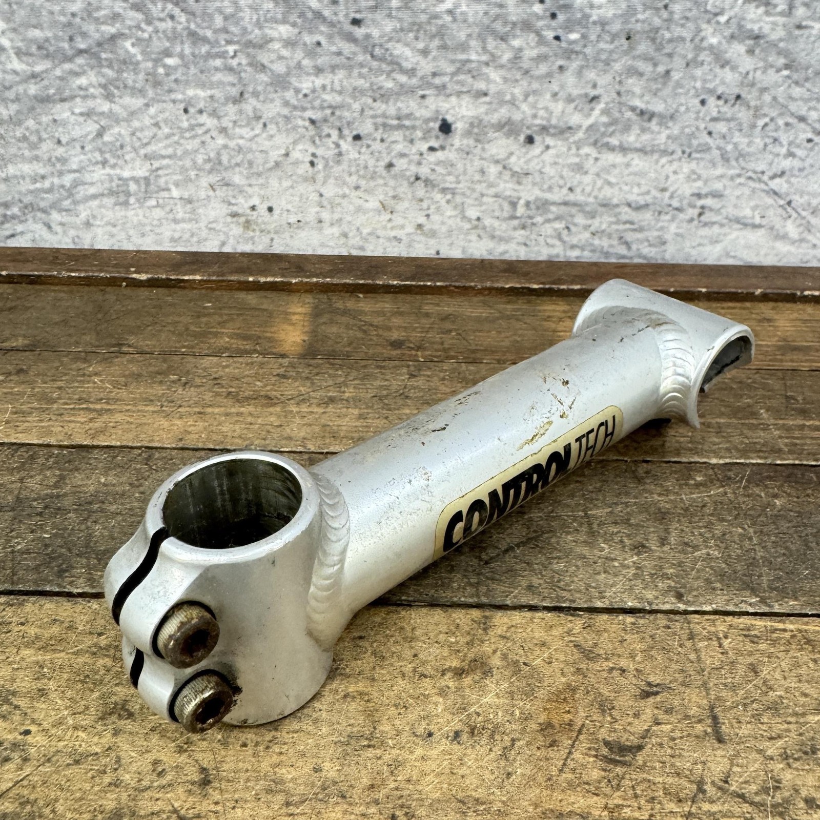 Vintage Control Tech Stem 1in Threadless 26.0 Clamp 145 mm Silver USA Bike