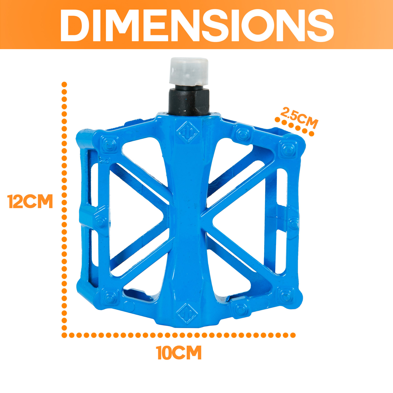 Aluminum Bike Pedals Triple Bearing CNC Body MTB Road Non-slip Sealed 9/16″