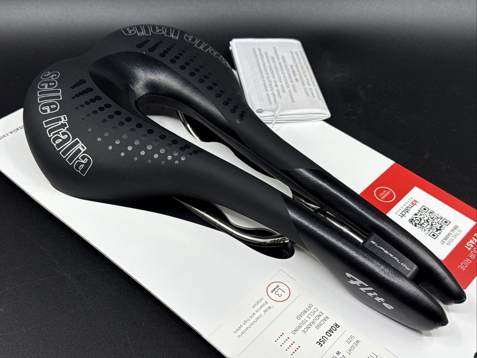Selle Italia FLITE SuperFlow Ti316 L3 285mm x 145mm Black Saddle MSRP $200