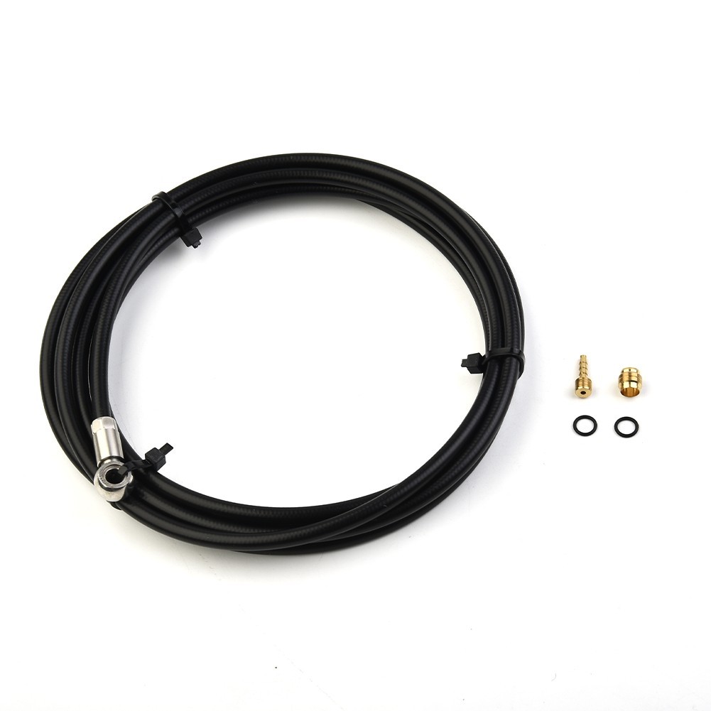 2m Fit-Magura Mt4 Mt5 Mt6 Mt7 Mt8 & Mt Trail-Rubber Black Bike Brake Hose Set