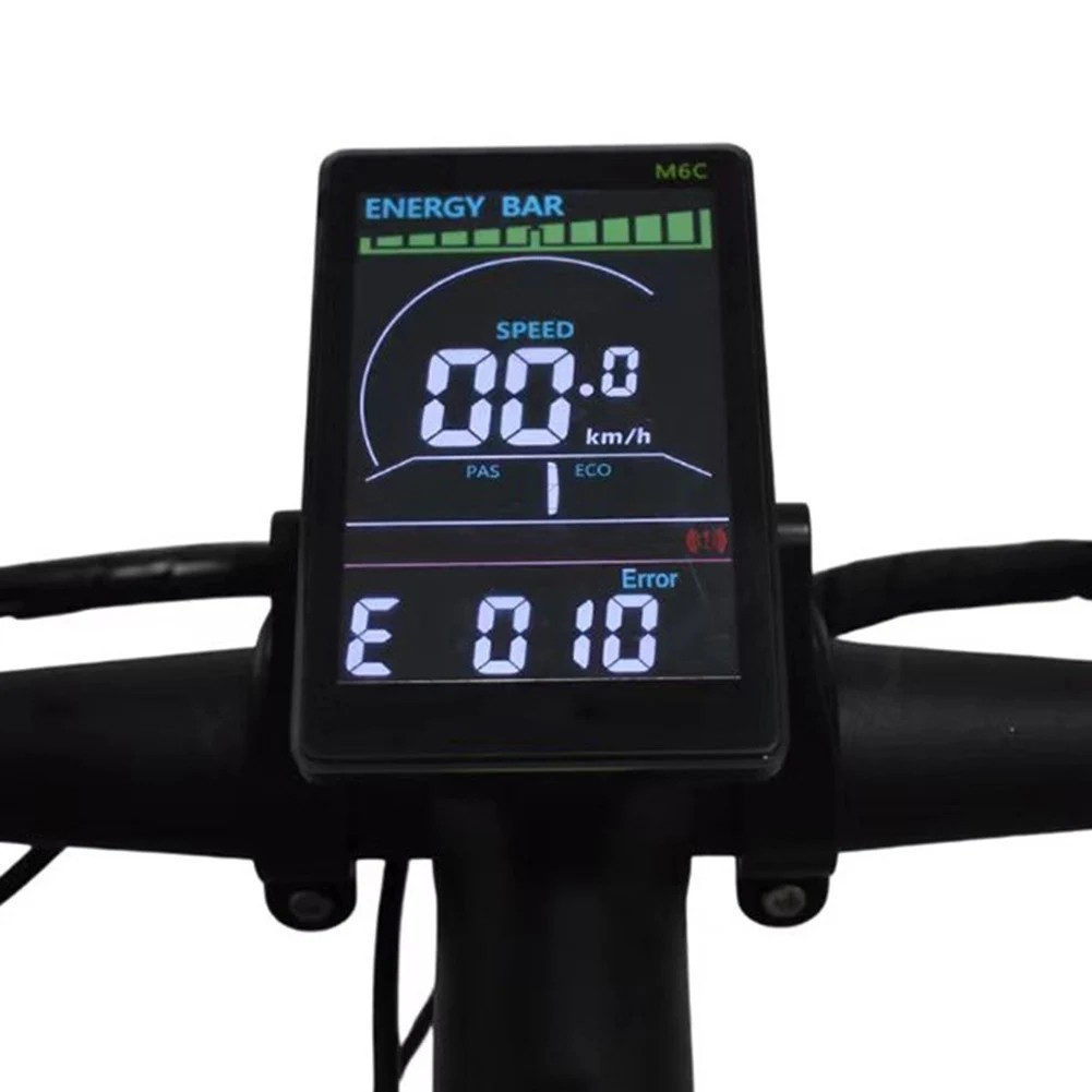 24V 36V 48V 60V M6C Electric Bike LCD Display Meter Color Screen 5pin UART2 US