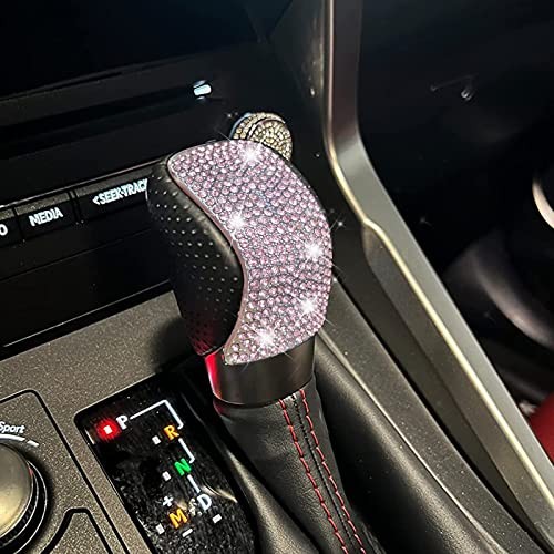 Bling Shift Gear Lever Accessories Fit for Lexus 16-18 ES350 15-22 NX300 Pink