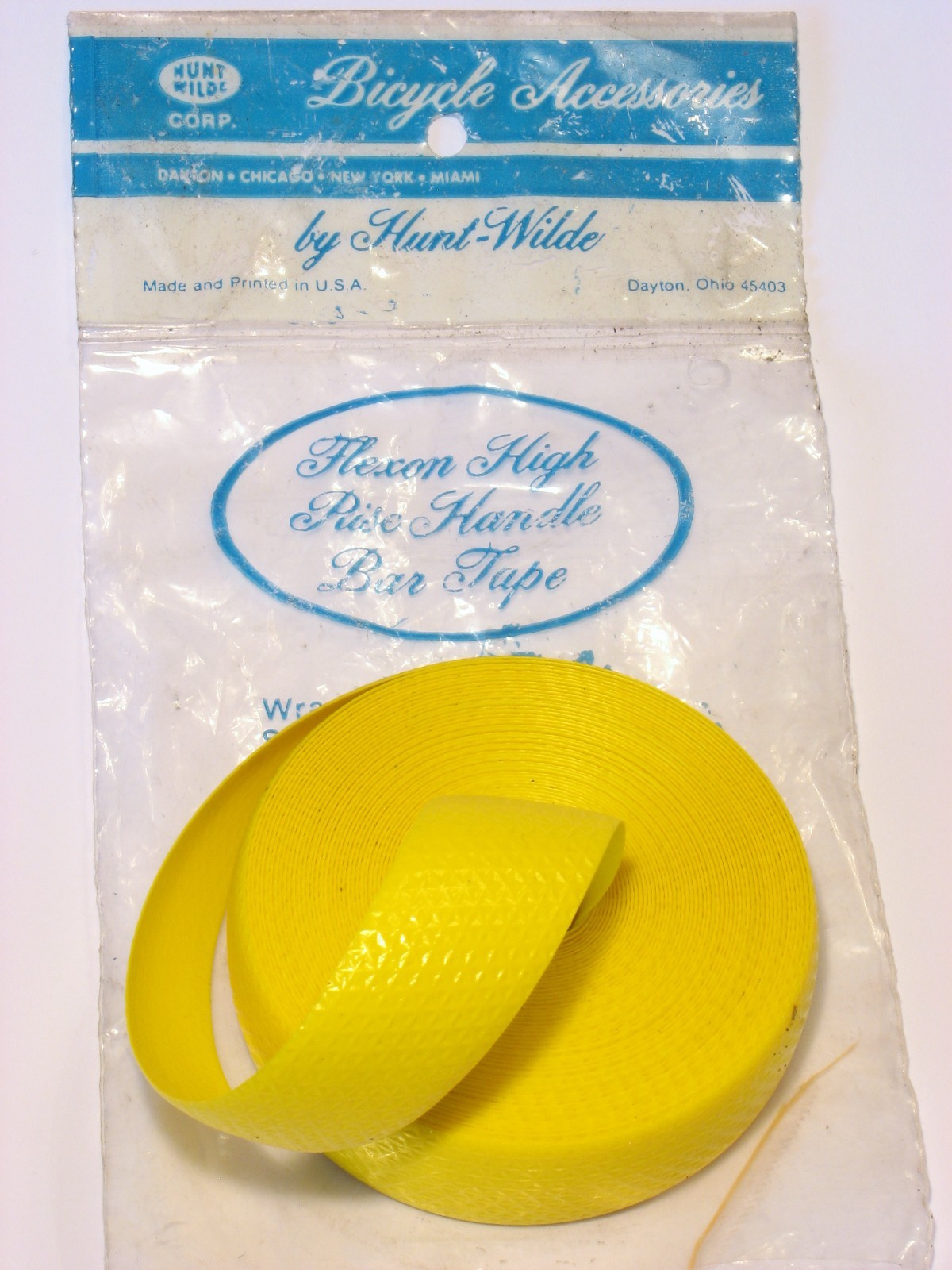 SCHWINN YELLOW HANDLEBAR TAPE KOOL LEMON HIGH RISE 21 FT HUNT-WILDE VINYL BAR