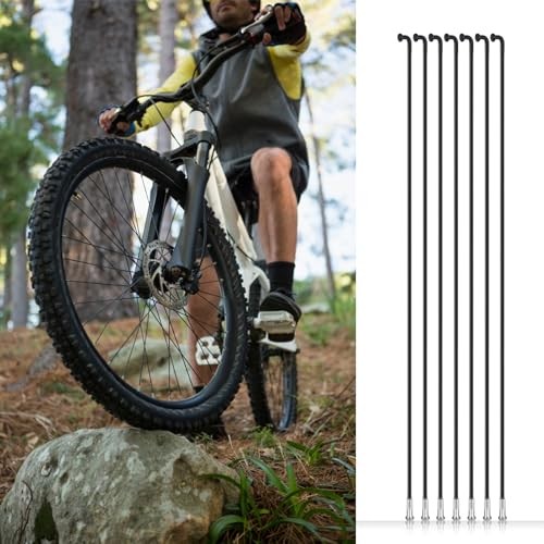 36Pcs 14G J Bend Bicycle Mountain Bike Steel Spokes Bike Spokes and 260mm