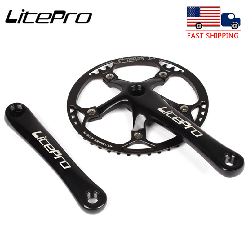Litepro 170mm Crank 130BCD 45-58T Chainring Road Folding Bike Crankset Sprocket