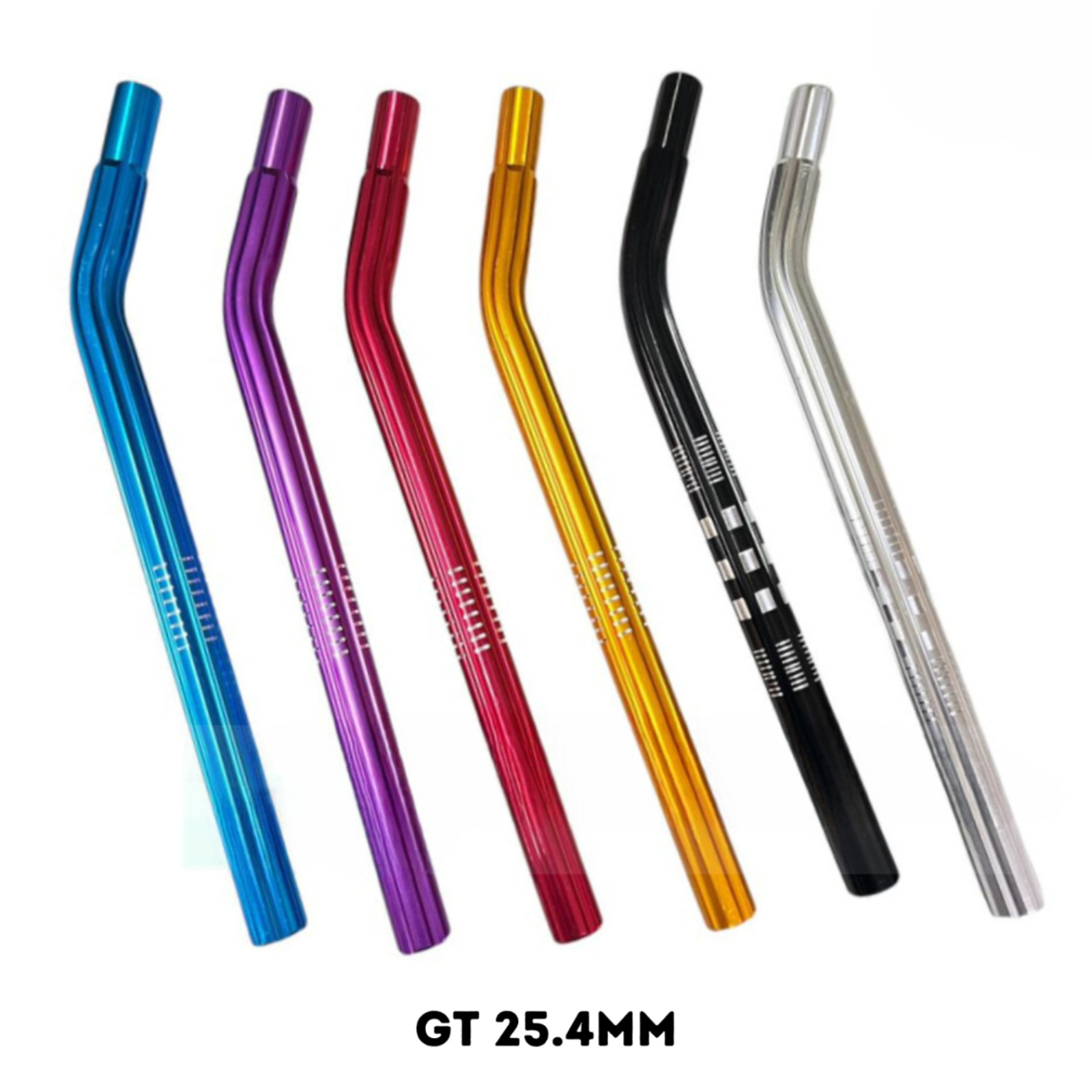 BMX Haro GT Layback Seat Post 25.4mm Old School Fluted Alloy Aluminium
