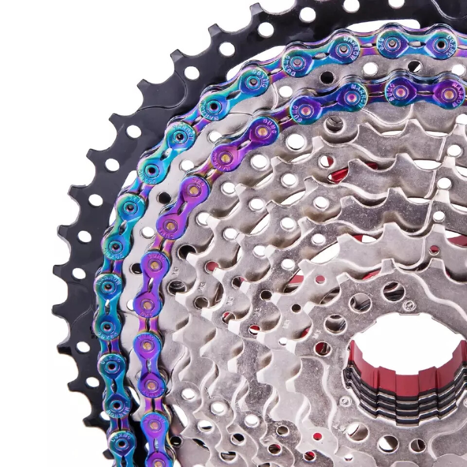 7/8/9/10/11 Speed Bicycle Chain Silver Gold Rainbow Road Mountain Gravel Bike