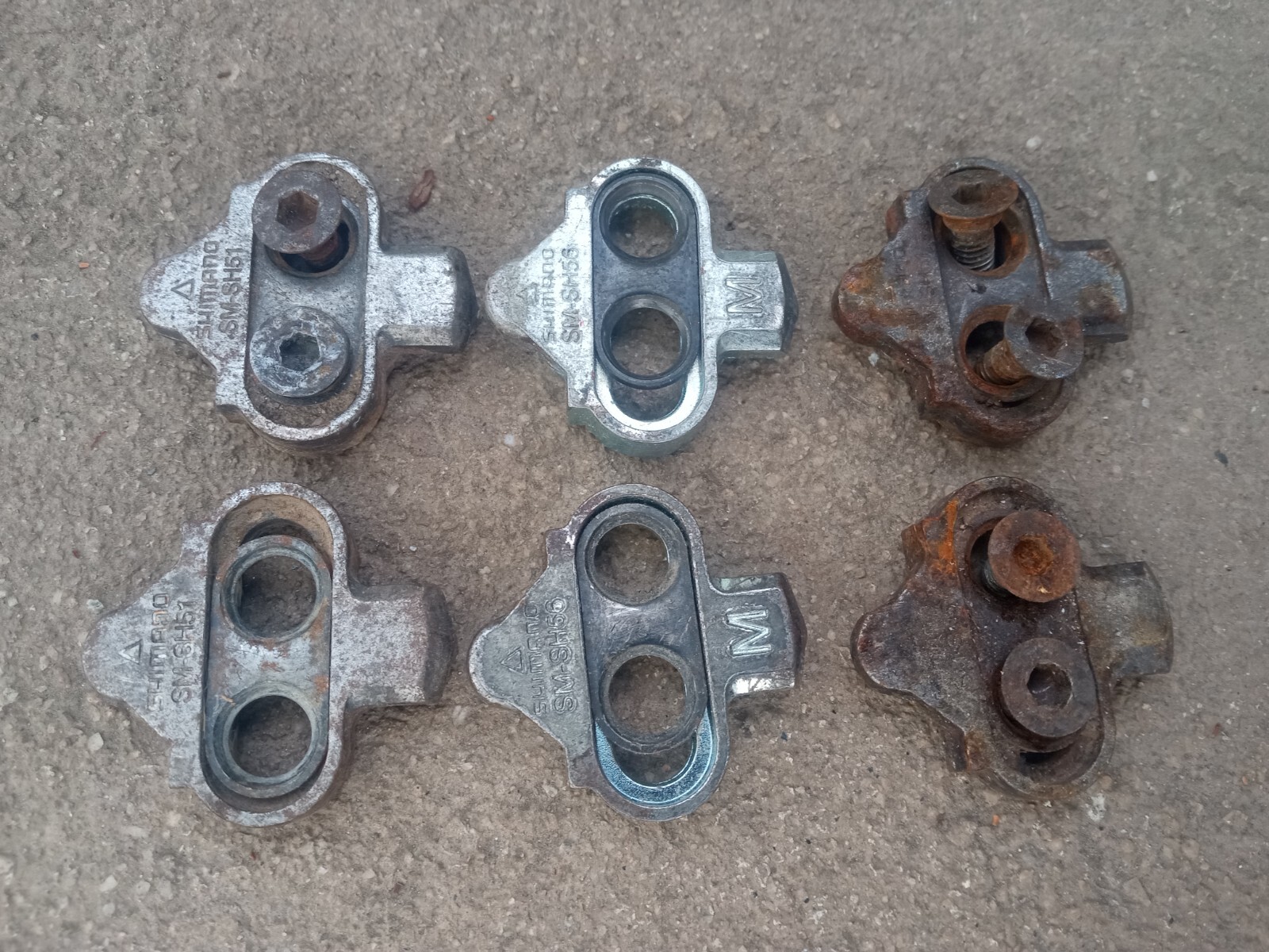 Shimano SPD 3-pairs!: SM-SH51 + SH56 Cleat set 6 degree Float -MTB CX gravel LOT