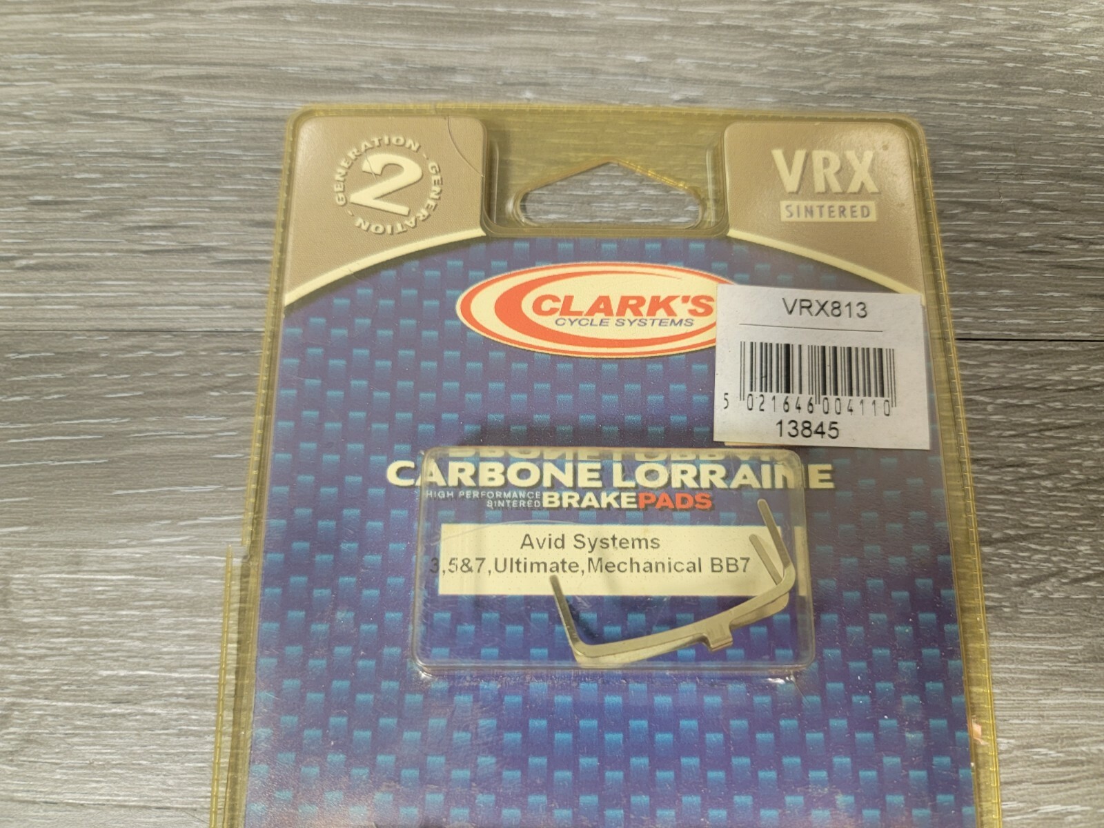 Clark’s Carbone Lorraine Disc Brake Bike Pads MTB VRX Sintered Avid BB7 Juicy