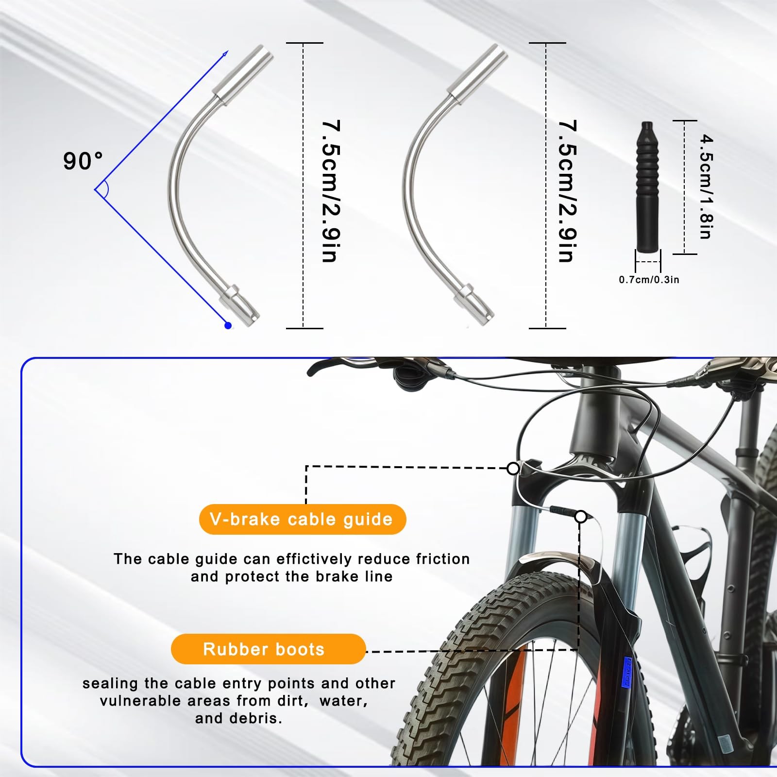 Stainless Steel Wire Cutter Bike Brake and as shown in the figure, black+red