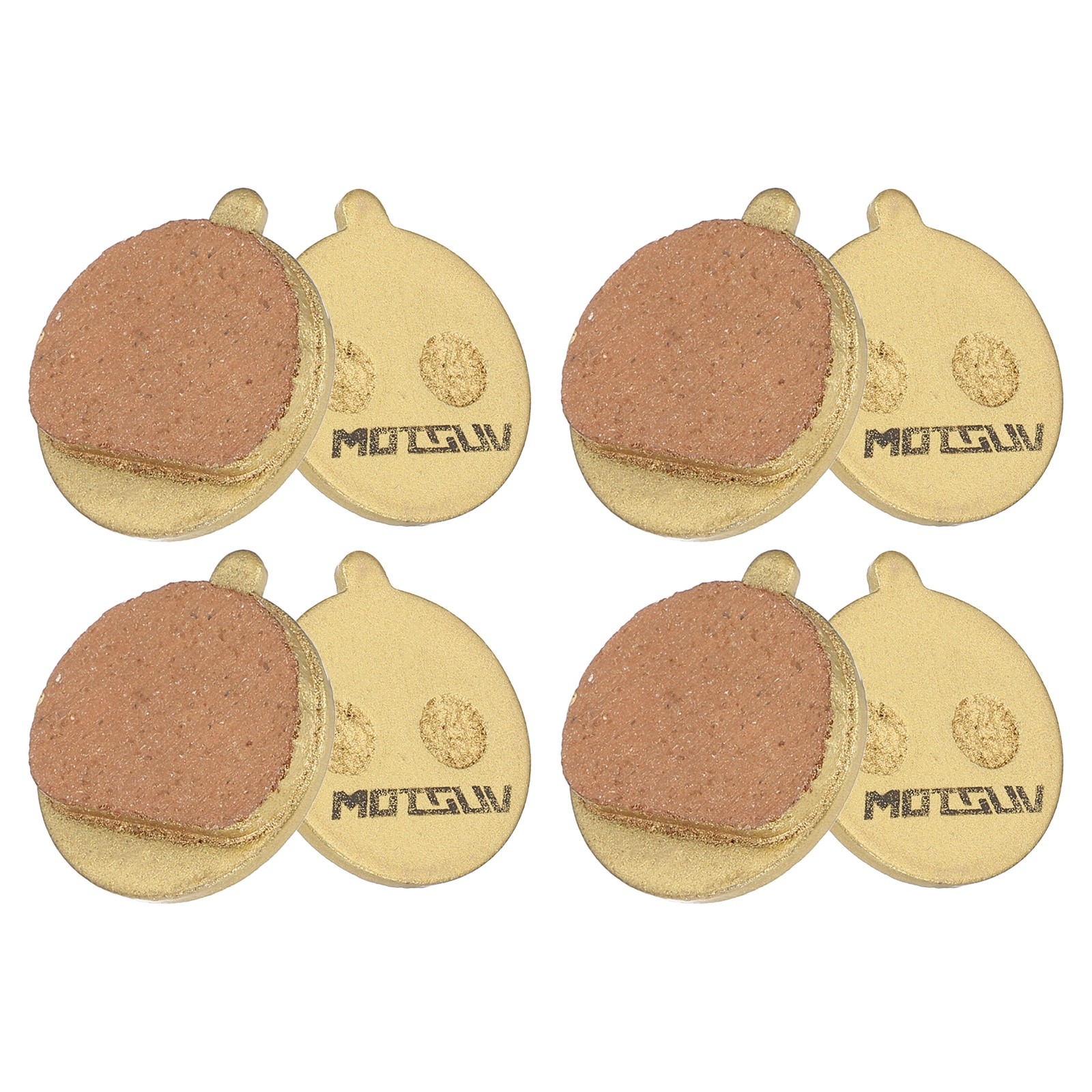 4set Disc Brake Pad 0.83″ x 0.94″ Bike Brake Pads, Gold