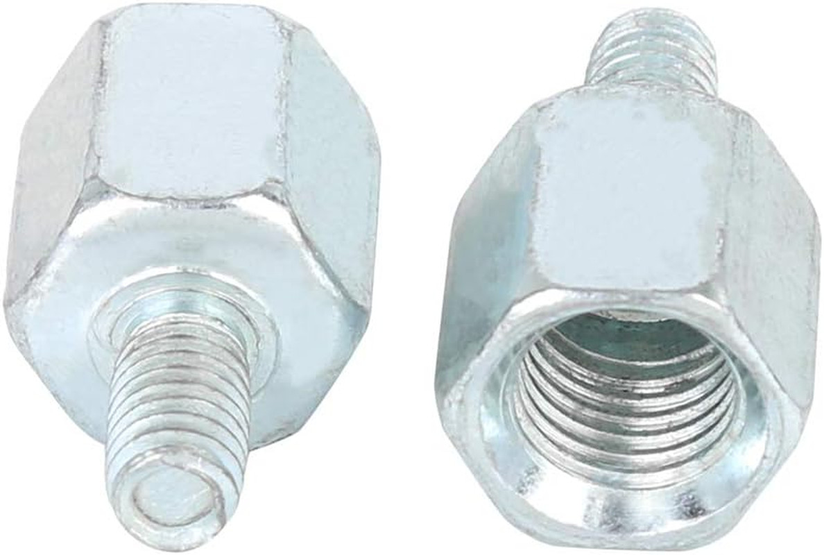 5Pcs 10Mm RH to 6Mm RH Rearview Mirrors Adapter Screws Bolt Accessories Silver T