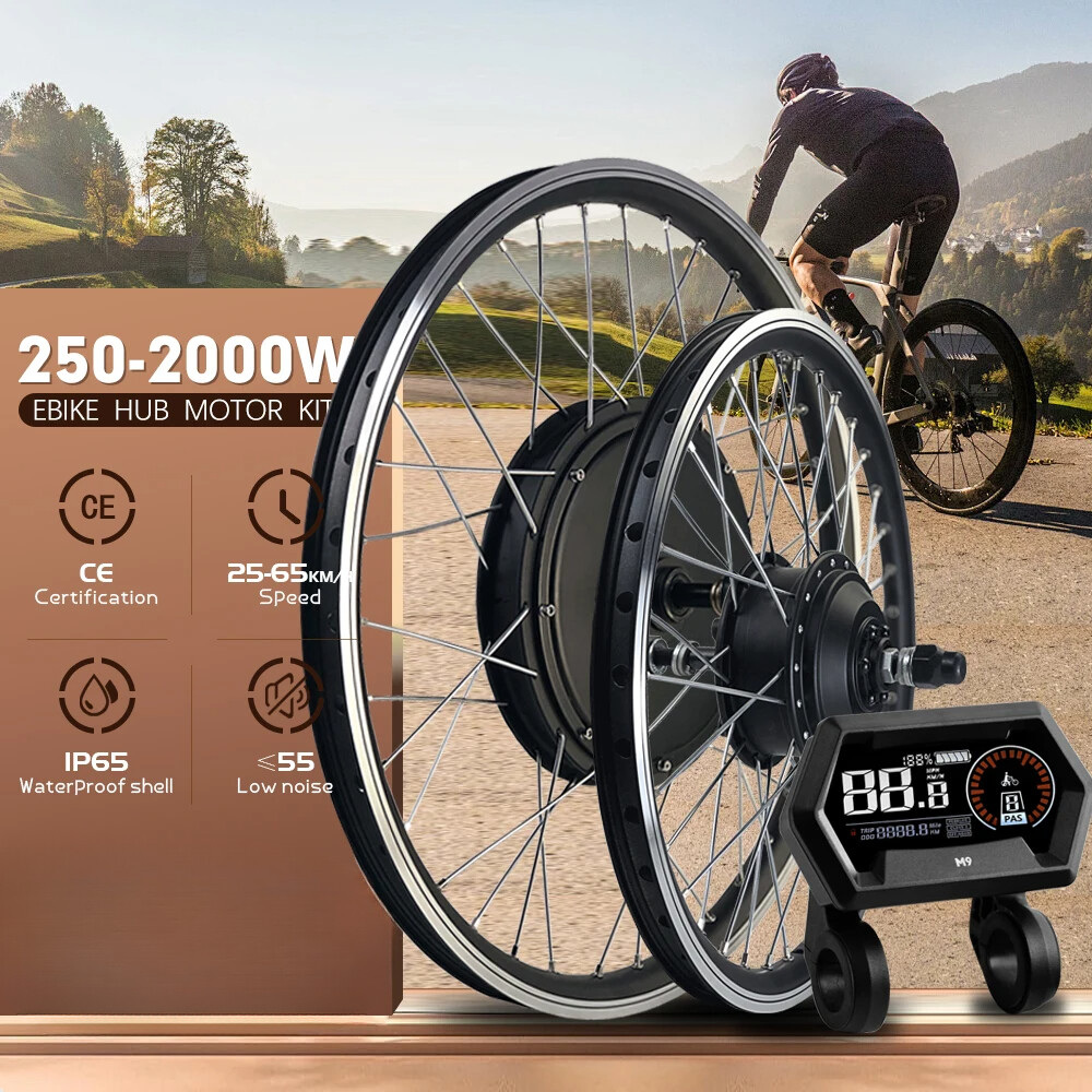 36V 48V 350W 500W 1000W 1500W 2000W Mountain E-Bike Front Rear Hub Motor Wheel
