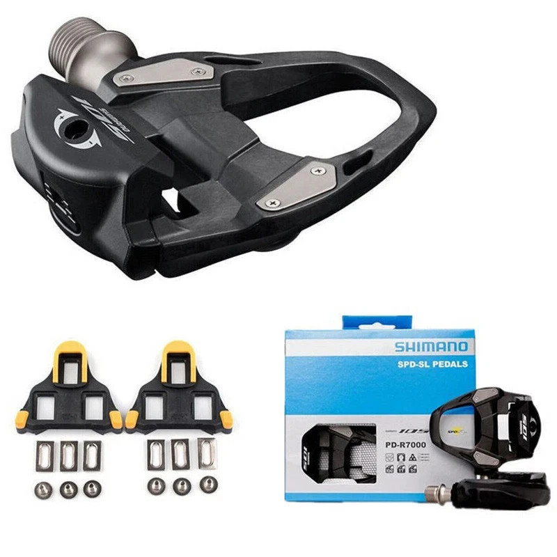 Shimano 105 PD-R7000 SPD-SL Road Bike Clipless Pedals with SH11 Cleats