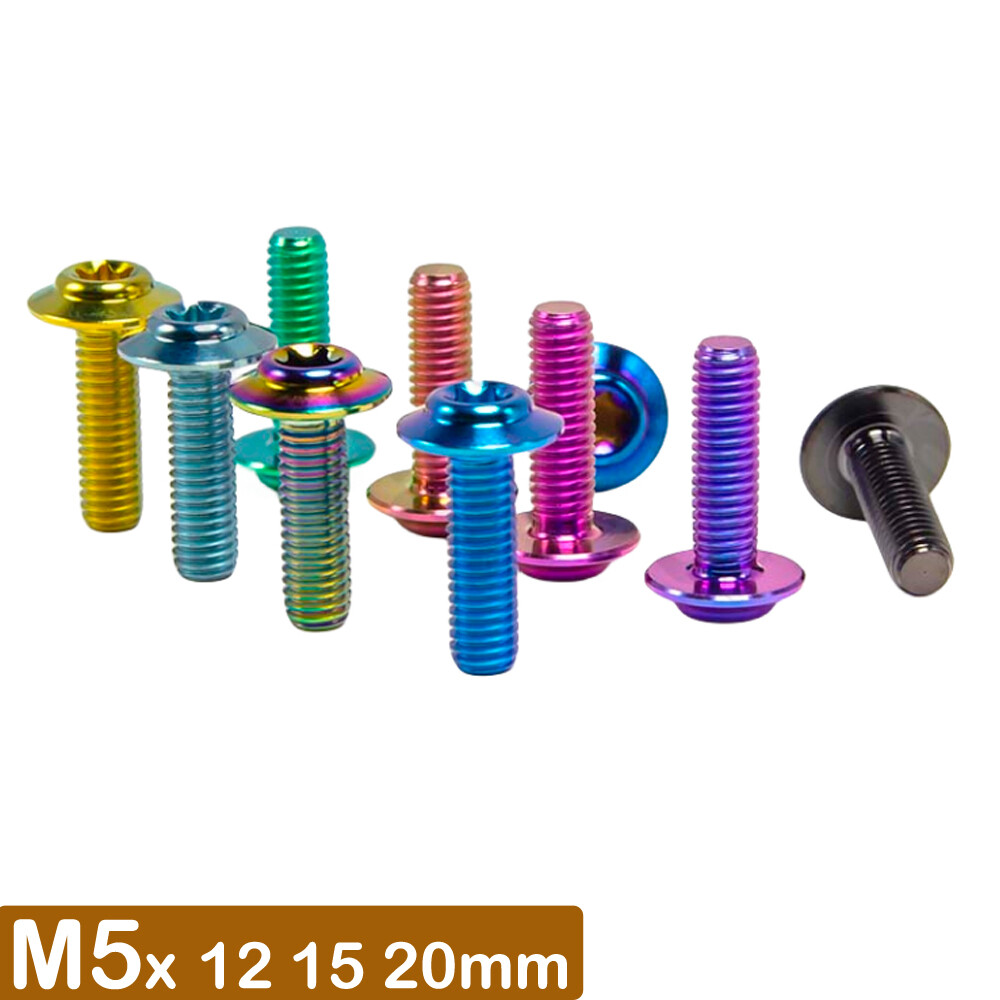 Titanium Screw M5x12 15 20mm Ti Bolt umbrella head motorcycle fastener
