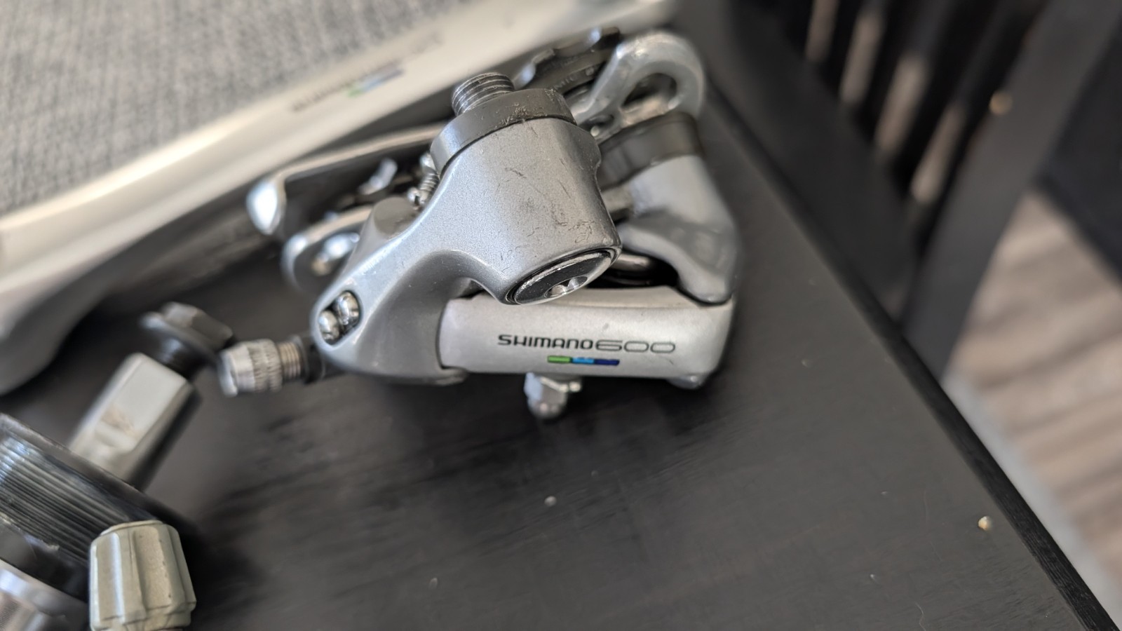 Shimano 600 Road Bike Build Kit Silver/Black Crankset Brakes Shifters BB