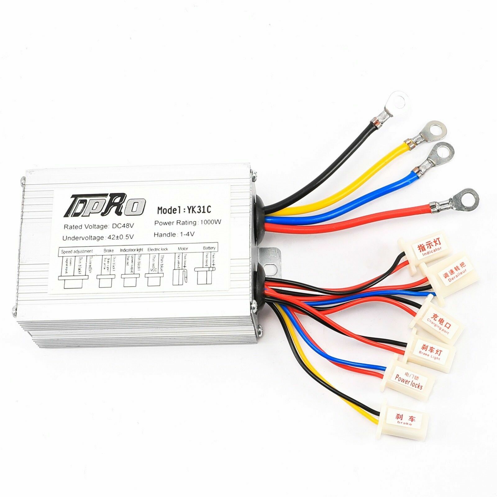 DC48V 1000W Brush Motor Controller Conversion Kit for Electric Bicycle ATV Ebike