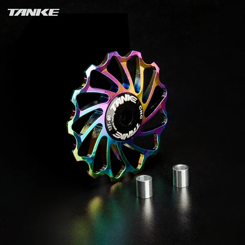 MTB Bike Jockey Wheel Ceramic Bearing AL7075 CNC 11T 13T 15T 17T Pulley