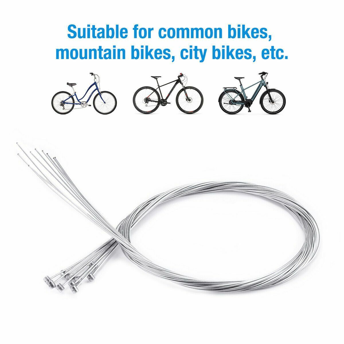 10PCS Bicycle Shift Shifter Derailleur Gear Stainless Steel Inner Cable Wire USA