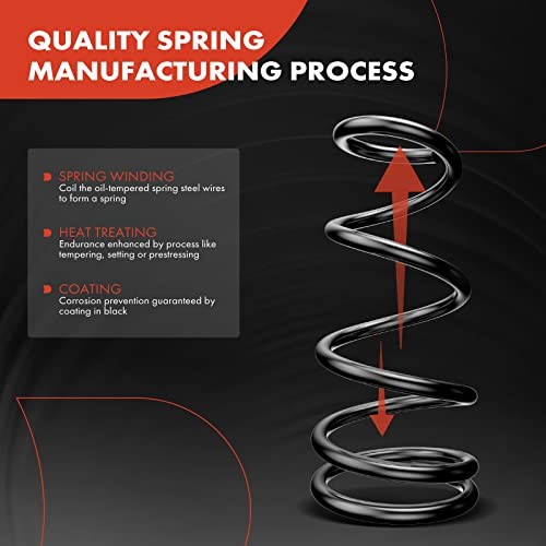 2Pcs Rear Suspension Coil Spring Set Compatible with Jeep Grand Cherokee 2005