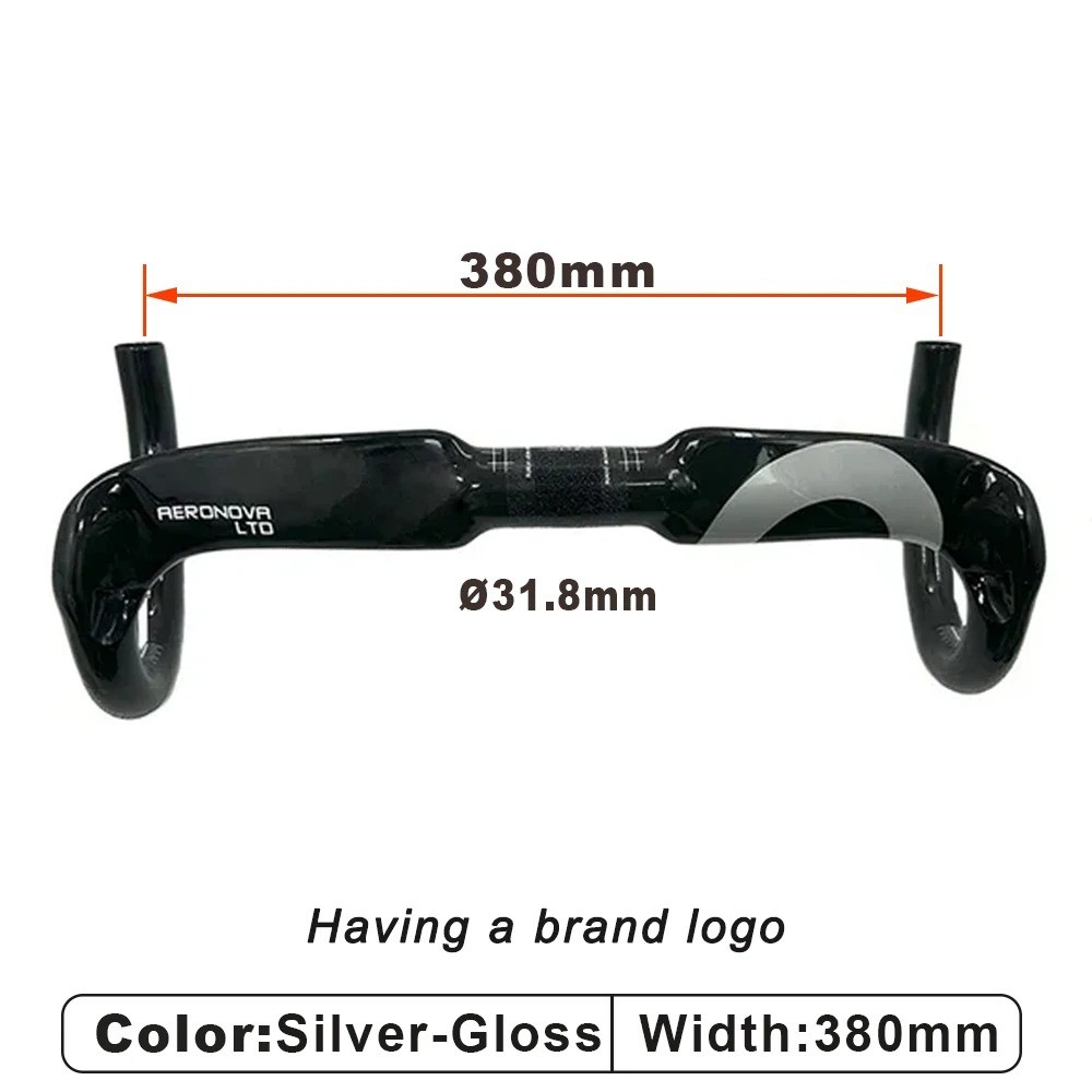 Road Bike Carbon Fiber Handlebar 31.8mm*400/420/440mm Bicycle Accessories
