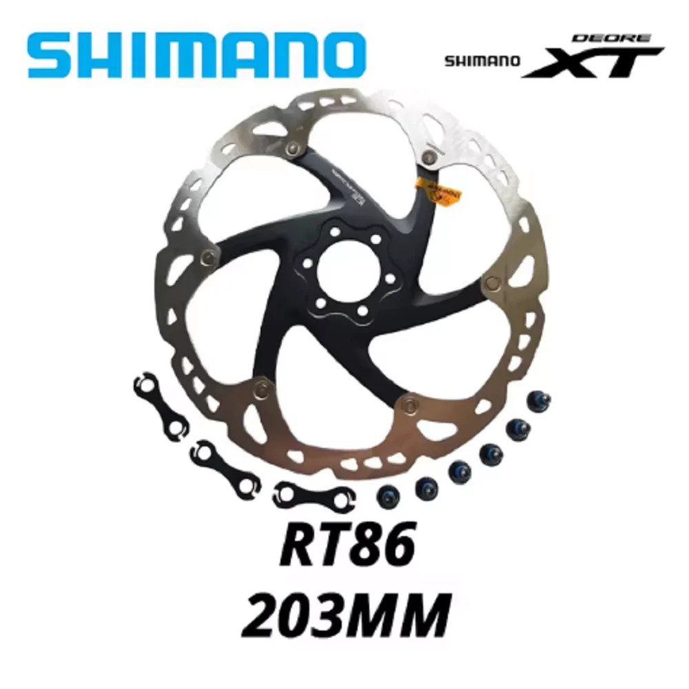 Deore XT RT86 Brake Disc 6 Bolt Ice Point Technology MTB Mountain Bicycle Disc 1