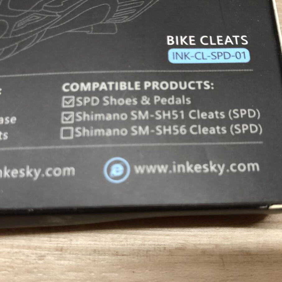 INKESKY ~ SHIMANO SPD SM-SH51 Cleats ~ New In Box With Install Tool !!
